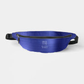 Moderne Monogramm Navy Blau Bauchtasche (Vorderseite)