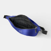 Moderne Monogramm Navy Blau Bauchtasche (Offen)