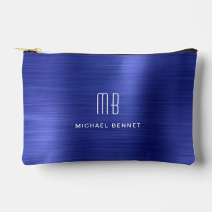 Moderne Monogramm Navy Blau Zubehörtasche