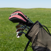 Moderne Monogramm-Personalisierung Rosa Golf Headcover (In SItu)