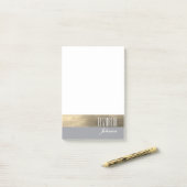 Moderne Monogramm Post-it Klebezettel (Auf Schreibtisch)