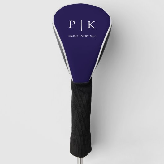 Moderne Monogramm Premium Golf  Headcover (Vorderseite)