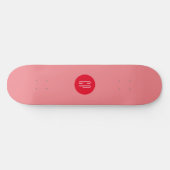 Moderne Monogramm-Professionell-Einfache Anfangsbu Skateboard (Horizontal)
