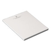 Moderne Monogramm-Professionell-Einfache Pastellfa Notizblock (angewinkelt)