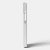 Moderne Monogramm professionell einfarbig silbergr Case-Mate iPhone Hülle (Rückseite / Links)