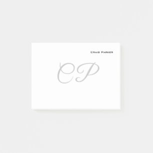 Moderne Monogramm Professionell Schlicht Minimalis Post-it Klebezettel
