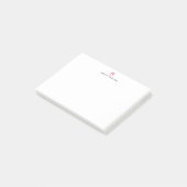Moderne monogramm professionell schlicht minimalis post-it klebezettel (angewinkelt)