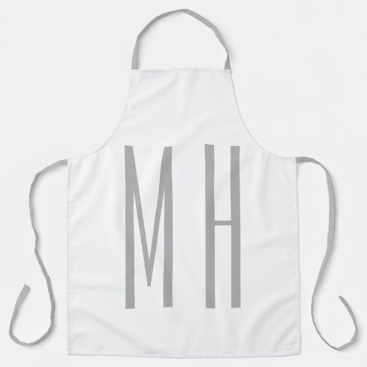 Moderne Monogramm Professionell Schlicht Minimalis Schürze (Vorderseite)