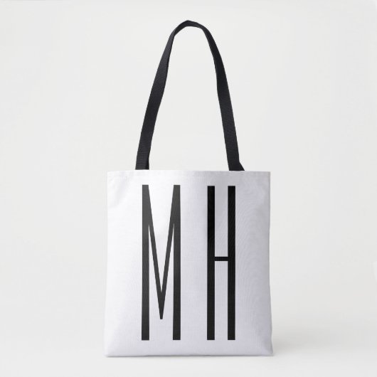 Moderne monogramm professionell schlicht minimalis tasche (Vorderseite)