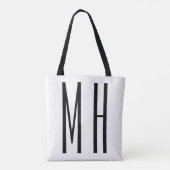Moderne monogramm professionell schlicht minimalis tasche (Rückseite)