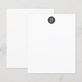 Moderne Monogramm Professionell Schlichte Anfangsb (Vorne/Hinten)