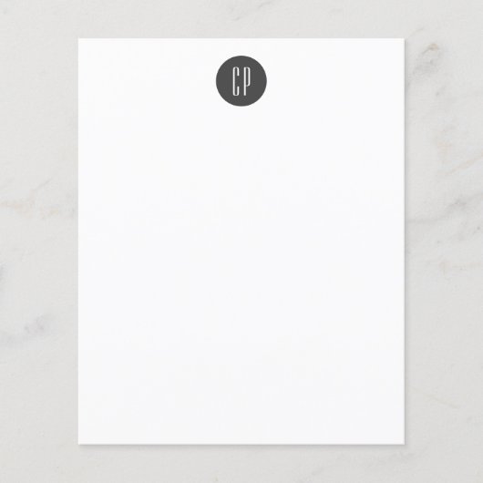 Moderne Monogramm Professionell Schlichte Anfangsb (Vorderseite)