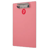 Moderne Monogramm Professionell Schlichte Anfangsb Klemmbrett (Links)