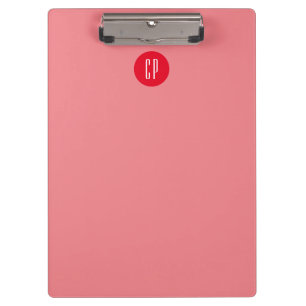 Moderne Monogramm Professionell Schlichte Anfangsb Klemmbrett
