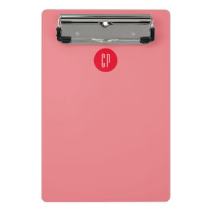 Moderne Monogramm Professionell Schlichte Anfangsb Mini Klemmbrett