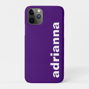 Moderne Monogramm Purpur Case-Mate iPhone Hülle