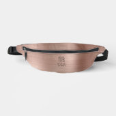 Moderne Monogramm-Roségold Bauchtasche (Vorderseite)