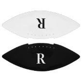 Moderne Monogramm Schwarz/Weiß Football (Paneele)