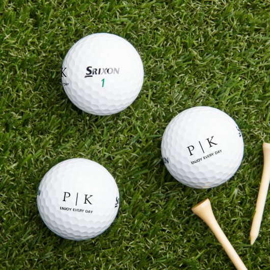 Moderne Monogramm Srixon Soft Feel 13 Golfball (Insitu Gras)
