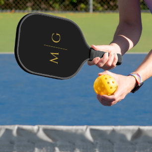 Moderne monogramm-stilvolle Anpassung Pickleball Schläger