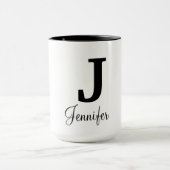 Moderne Monogramm-Tasse Tasse (Zentrum)