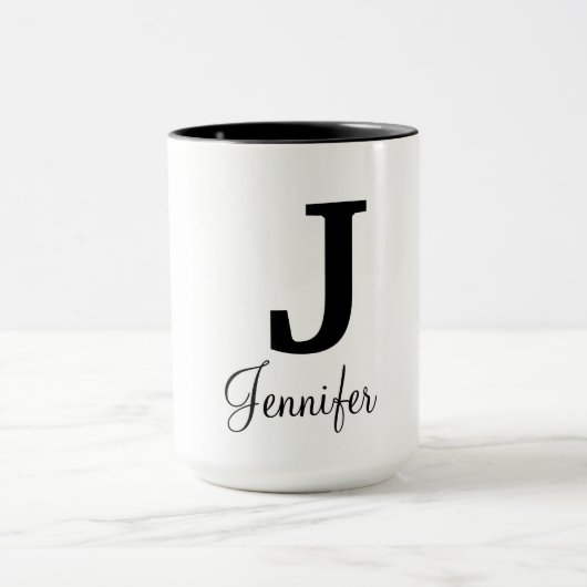 Moderne Monogramm-Tasse Tasse (Zentrum)