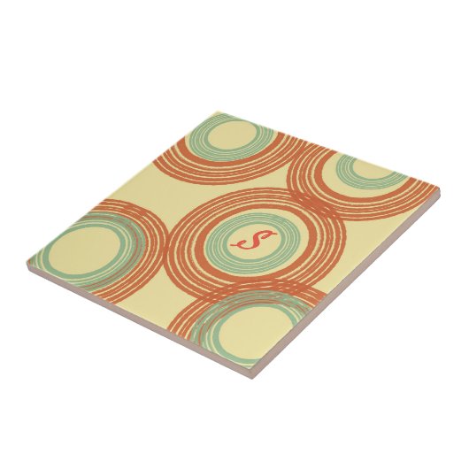 Moderne Monogramm-Tile aus dem Mittelalter Fliese (Seite)