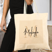 Moderne Monogramm  Tragetasche