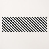 Moderne Monogramm-Übungen in Schwarz und Weiß Yogamatte (Vorderseite (Horizontal))