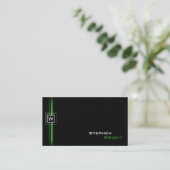 Moderne Monogramm Visitenkarte (Stehend Vorderseite)