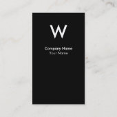 Moderne Monogramm-Visitenkarte Visitenkarte (Rückseite)