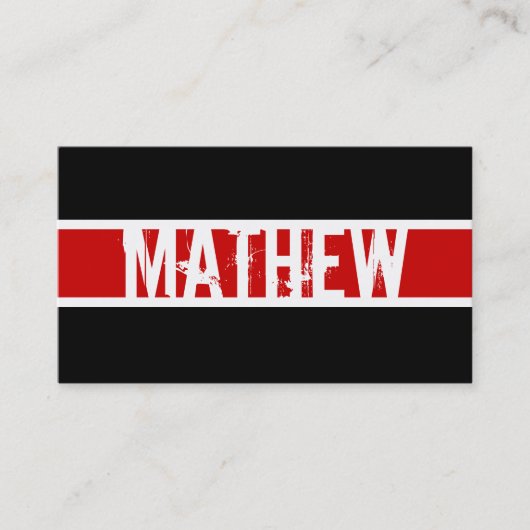 Moderne Monogramm-Visitenkarte Visitenkarte (Vorderseite)