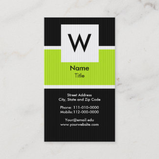 Moderne Monogramm-Visitenkarte Visitenkarte