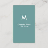 Moderne Monogramm-Visitenkarte Visitenkarte (Rückseite)