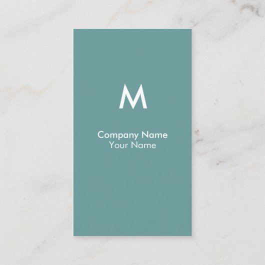 Moderne Monogramm-Visitenkarte Visitenkarte (Rückseite)