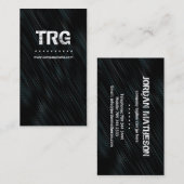 Moderne Monogramm-Visitenkarte Visitenkarte (Vorne/Hinten)