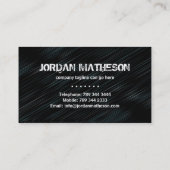 Moderne Monogramm-Visitenkarte Visitenkarte (Rückseite)