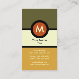 Moderne Monogramm-Visitenkarte Visitenkarte