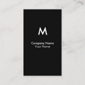 Moderne Monogramm-Visitenkarte Visitenkarte (Rückseite)