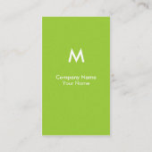 Moderne Monogramm-Visitenkarte Visitenkarte (Rückseite)