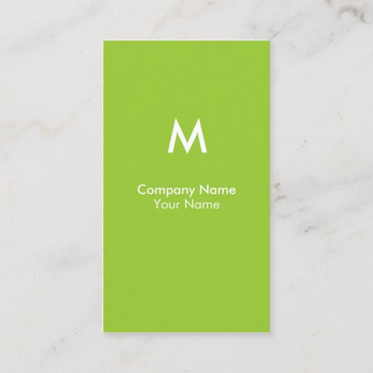 Moderne Monogramm-Visitenkarte Visitenkarte (Rückseite)