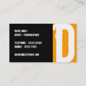 Moderne Monogramm-Visitenkarte Visitenkarte (Rückseite)