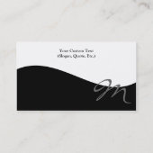 Moderne Monogramm-Visitenkarten des Strudel-M Visitenkarte (Rückseite)