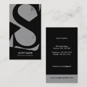 Moderne Monogramm-Visitenkarten Visitenkarte (Vorne/Hinten)