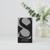 Moderne Monogramm-Visitenkarten Visitenkarte (Stehend Vorderseite)