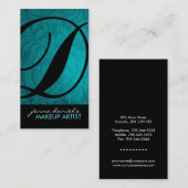 Moderne Monogramm-Visitenkarten Visitenkarte (Vorne/Hinten)