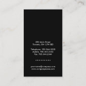 Moderne Monogramm-Visitenkarten Visitenkarte (Rückseite)