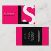 Moderne Monogramm-Visitenkarten Visitenkarte (Vorne/Hinten)