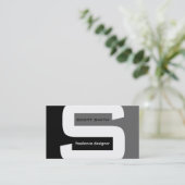 Moderne Monogramm-Visitenkarten Visitenkarte (Stehend Vorderseite)