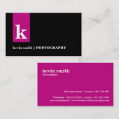 Moderne Monogramm-Visitenkarten Visitenkarte (Vorne/Hinten)